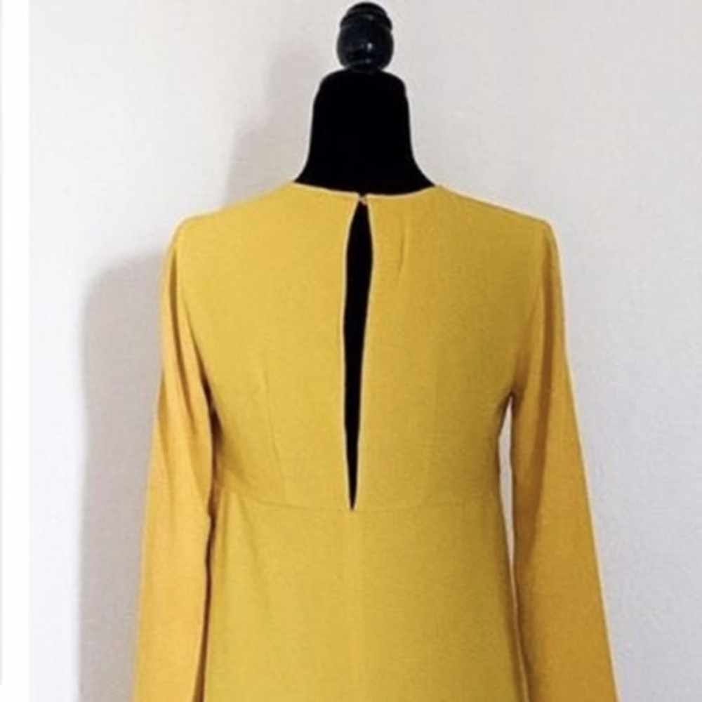 Zara Yellow Long Sleeve Dress (Never Worn)